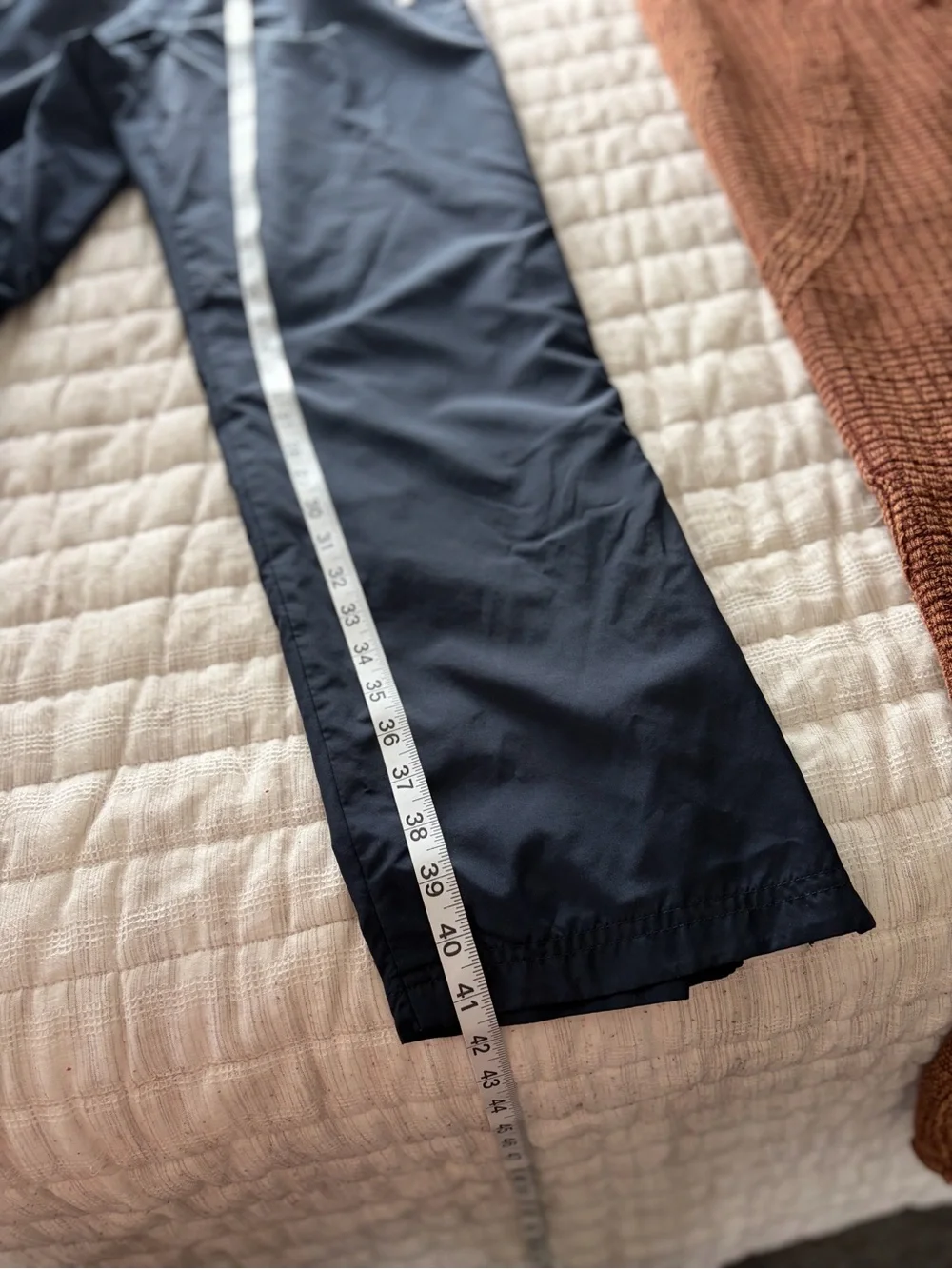 Classic Y2K Mesh Lined Windbreaker Pants with White Side Stripe
